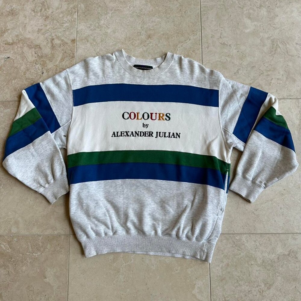 Vintage Colours by Alexander Julian Crewneck size Large